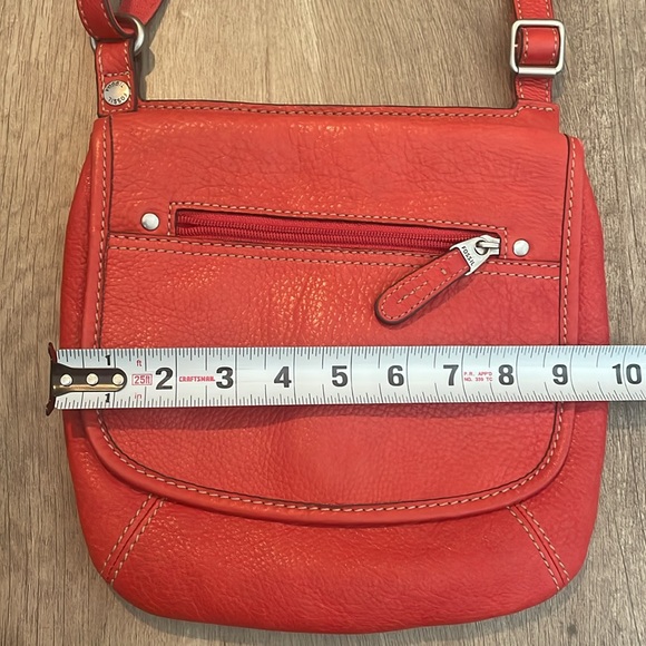 Orange Leather Fossil Bag - Picture 10 of 10